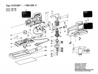Bosch 0 603 254 703 Pss 230 E Orbital Sander 220 V / Eu Spare Parts
